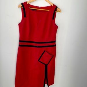 Beautiful red Anne Klein dress